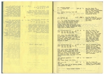 Moe Howard's 27pp. Script Dated October 1951 for The Three Stooges Film ''Listen, Judge'' -- With 6 Extra Pages of Shot Lists & Call Sheets -- Very Good Plus Condition